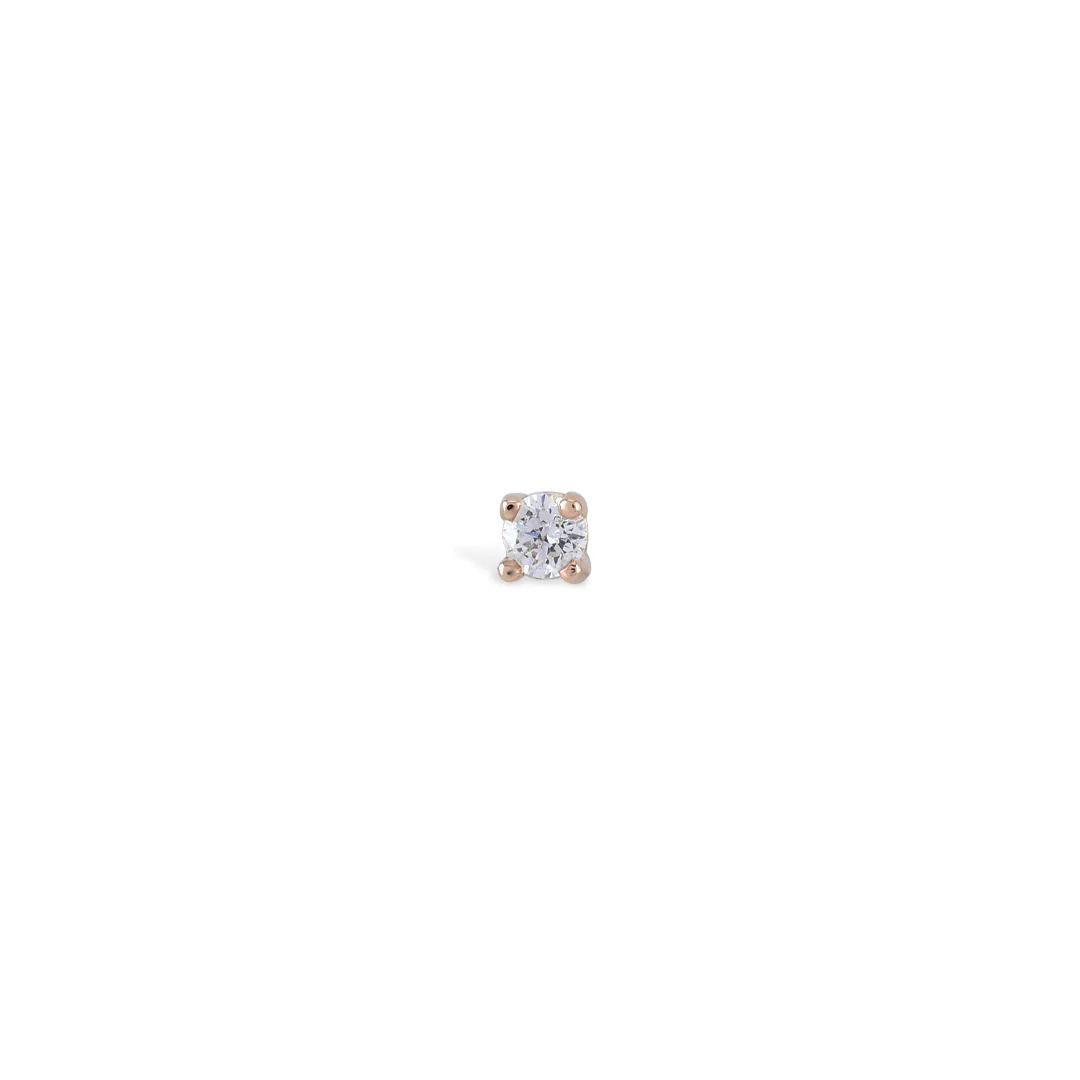 פירסינג יהלומים מזהב צהוב 14 קראט - דומיניק - Image 3