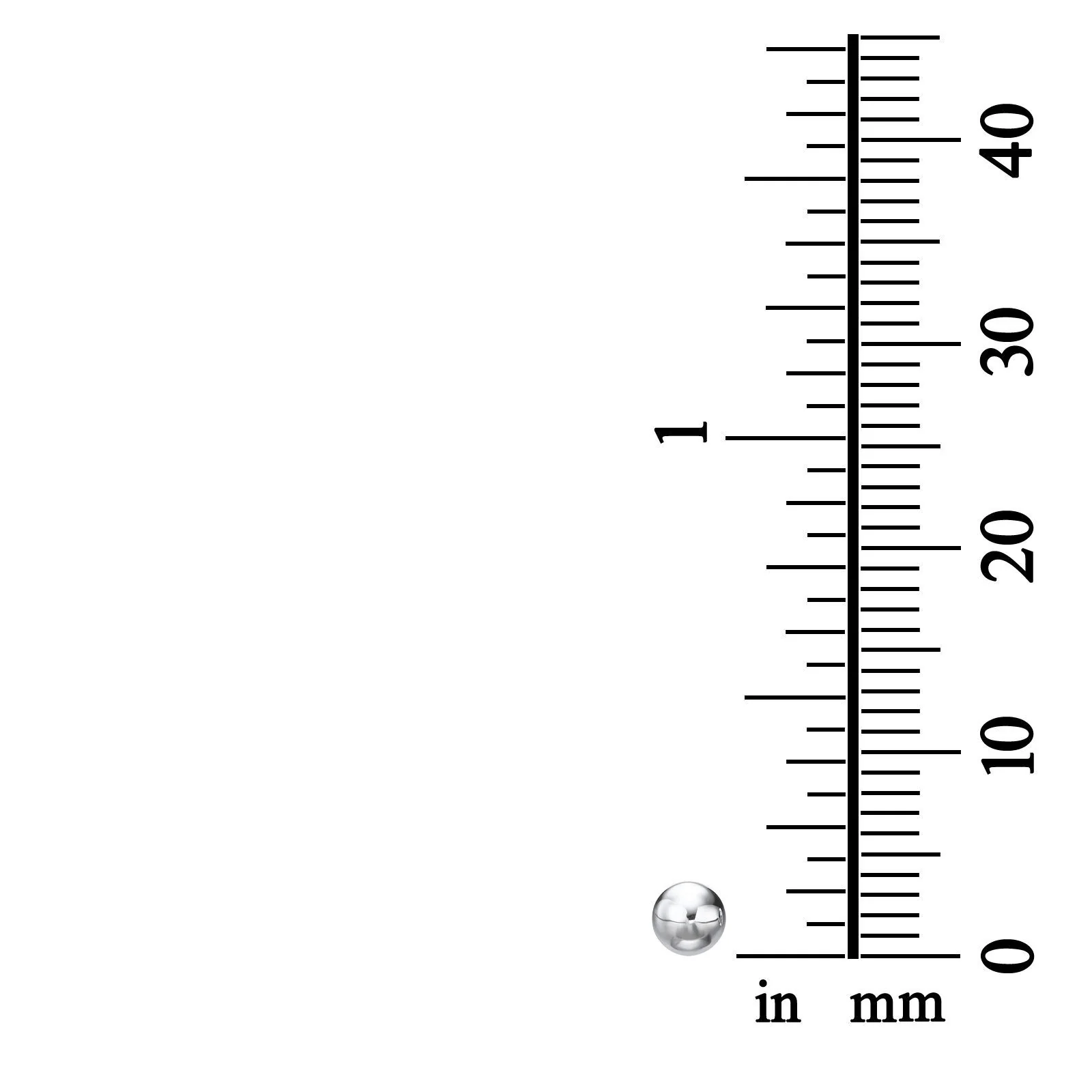 עגילים צמודים מזהב צהוב 14 קראט - עיגול קלאסי - Image 4