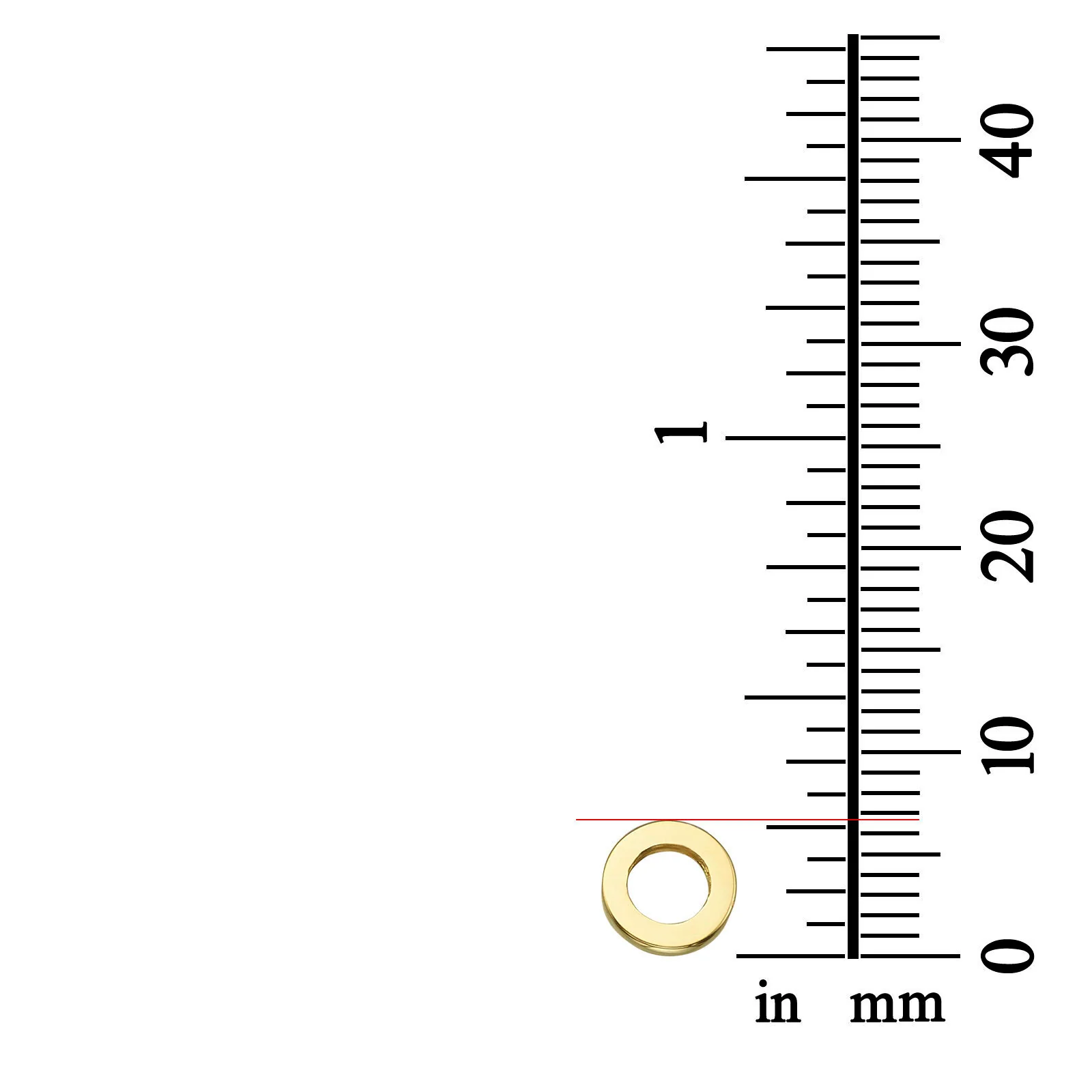 תליון ושרשרת מזהב צהוב 14 קראט - עיגול זהב - Image 4